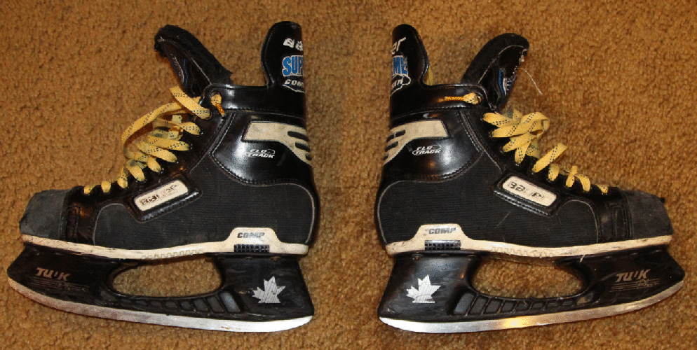 Bauer Supreme Comp Hockey Skates Senior Size 8 - Old School !