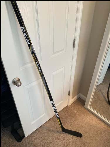 New Super Tacks 2.0 Hockey Stick Lefty Toe Senior Pro Stock