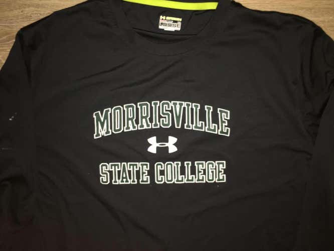 (XL) Under Armour Morrisville State Mustangs Long Sleeve Heatgear Shirt