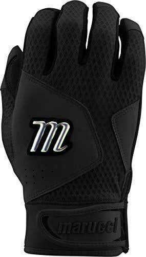 Marucci Sports Equipment Sports, MBGQST2-BK/BK-AXXL, Quest 2.0 Batting Gloves