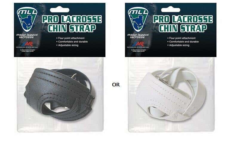 A&R MLL Major League Lacrosse Pro Helmet 4 Pt. Chin Strap Adjustable Blk or Wht