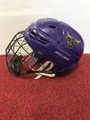 Mankato State Bauer Re Akt Helmet Size Medium Pro Stock Item#MNKH1