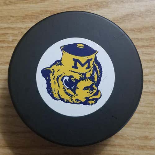 University Of Michigan Big Ten Official Game Puck College Hockey NCAA