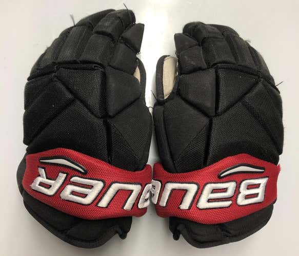 BAUER VAPOR 1X PRO STOCK CUSTOM HOCKEY GLOVES 13" NE HUSKIES #14 4004