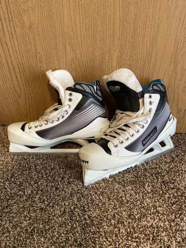 Bauer Reactor 4000 Hockey Goalie Skates Senior Size 11.5