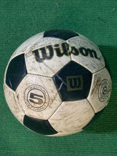 Used Wilson Soccer Ball Official Size & Weight #5