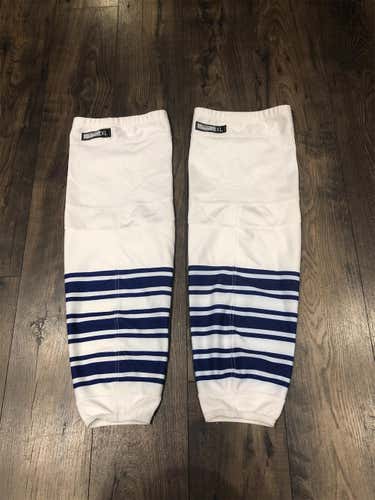 Toronto Maple Leafs Pro Stock Game Used CCM Edge Socks XL