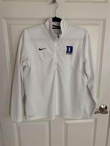 NEW! TEAM ISSUED Nike Duke Lacrosse 1/4 Zip Up Men's Size Medium
