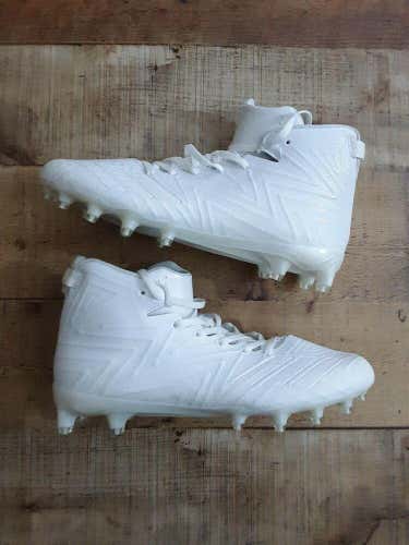 Adidas BW0865 Freak X Carbon Mid American Football Cleats White Shoe Men US 10.5