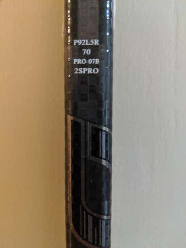 Bauer Supreme 2S Pro Hockey Stick Right P92 70 flex Intermediate D1 Pro Stock