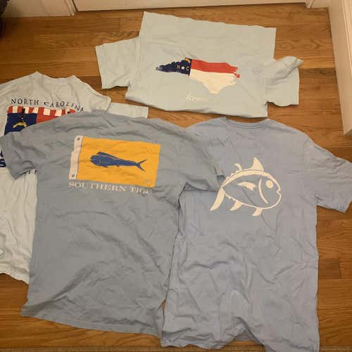 4 Shirts And Seersucker Bathing Suit.(southern Tide, Southern Marsh, Live Oak)-For Andresdeidan