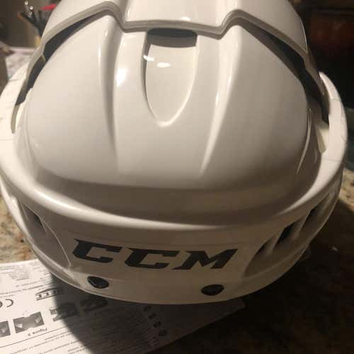 New CCM HT12V Pro Stock Hockey Helmet white Large
