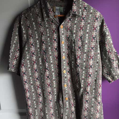 Vintage 90’s City Streets Collar Button Up Sz Medium  Shirt Adult