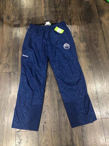 Brand New Reebok Edmonton Oilers Pro Stock Rink Pants Large