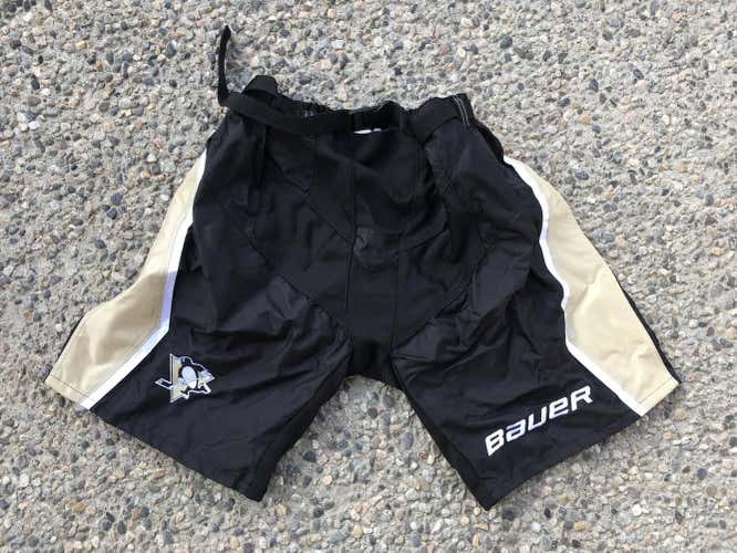 New Large Pittsburgh Penguins Bauer Pant Shell Senior Pro Stock