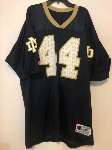Vintage #44 Champion 1990’s Notre Dame Fighting Irish Football Jersey Sz XL 48