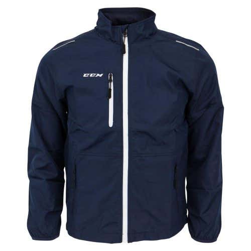 Senior Large Navy CCM Windbreaker warm up Jacket