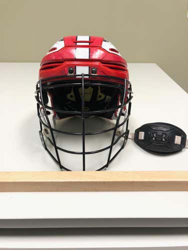 Red Adult Player Warrior Alpha One Pro Helmet