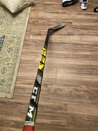 CCM Super Tacks Hockey Stick Righty Toe Senior Pro Stock
