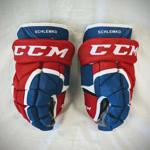 New CCM HG12XP Gloves Senior 14" Pro Stock MTL Canadians Schlemko
