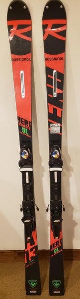 2019 165cm R13m Rossignol Hero FIS SL Skis with PX18 Look Bindings