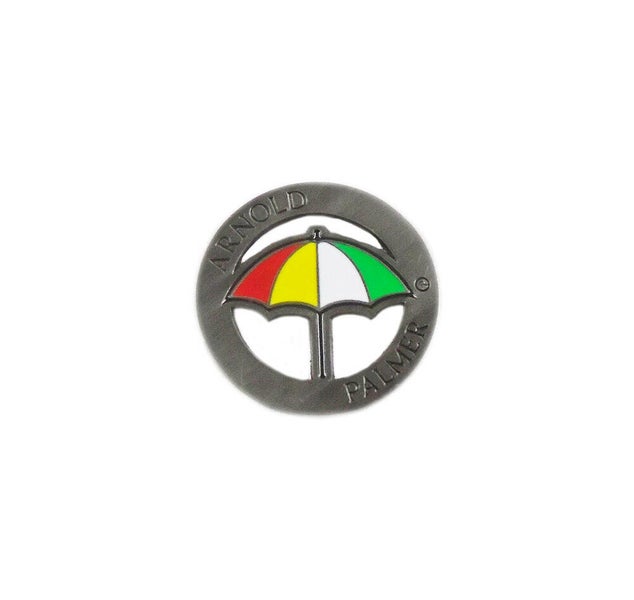NEW PRG Arnold Palmer Bay Hill Silver Rainbow Umbrella Golf Ball Marker FIRM PRICE