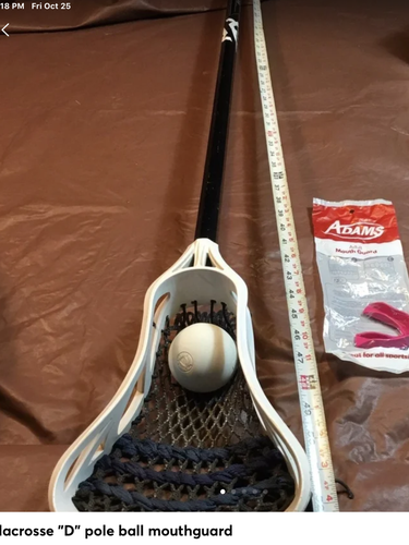 STX Stick D pole 54 1/4 inches long total length shaft n Head new ball n new mouthpiece