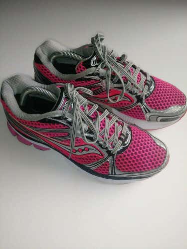 Saucony Guide 5 Women's Running Shoes Size 10 Grey Hot Pink