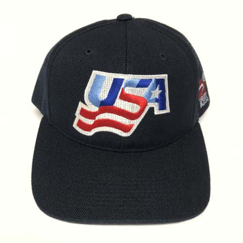 Vintage USA Hockey 1996 World Cup Snapback Hat