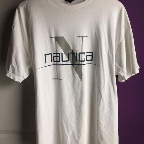 Vintage Nautica Sailing Team Sz XL Short Sleeve Shirt Adult