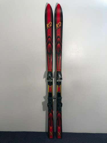 K2 X15 Downhill Skis 178 cm. Marker M8.1 Bindings All Mountain NICE!