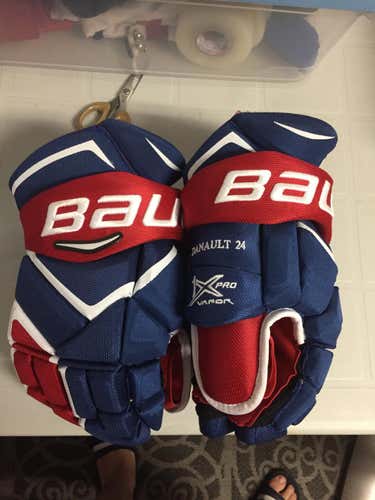 Montreal Canadiens Bauer Vapor 1X Gloves Senior Pro Stock