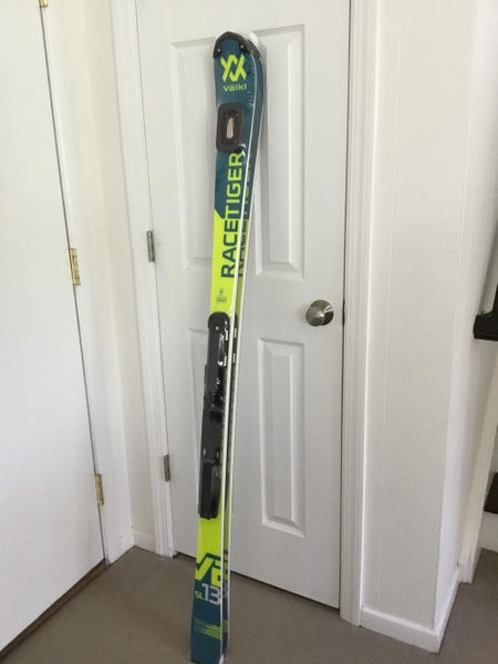 New 2019 Volkl Racetiger WC FIS SL 165cm skis with Marker race plates, $475 or best offer