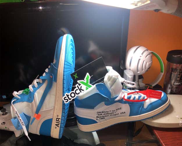 OFF-WHITE Jordan 1s UNC Size 12