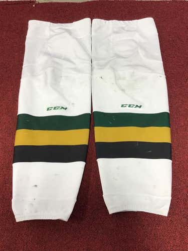 20 White 12 Black London Knights CCM Game Socks Size Large Pro Stock