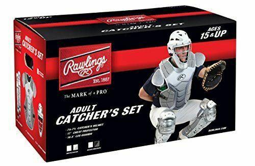 Rawlings Sporting Goods VCSA-GRAPHITE Adult Catcher Set Velo Series Protective Gear