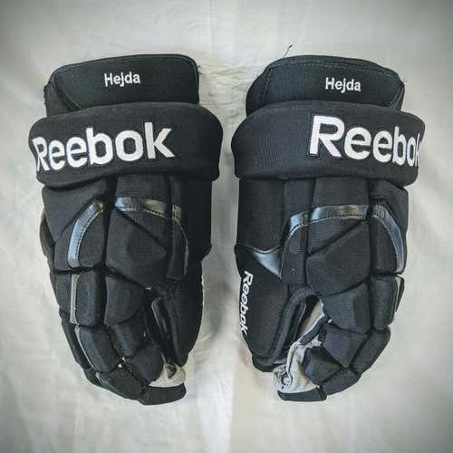 New Reebok 11KP Gloves Senior 15" Pro Stock Colorado Avalanche Hejda Black