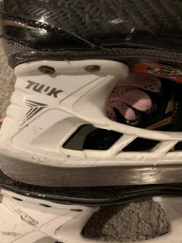 Bauer Ignite Hockey SkatesSize 1-$50 Skates with Step Steel runners and 2 sets LS2 runners -$75. See