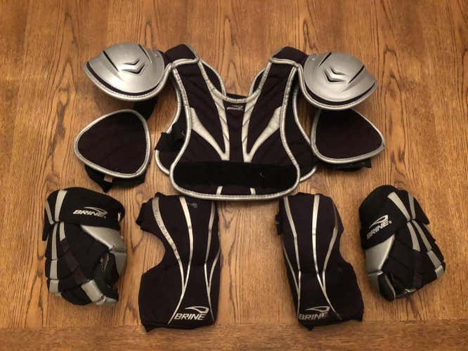 Youth  Brine Matrix Shoulder Pads, elbows & gloves