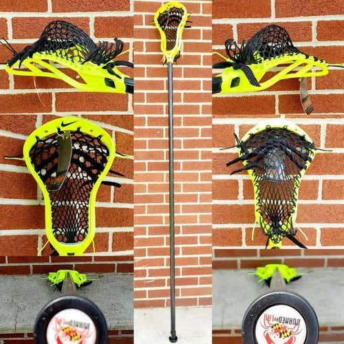 Nike Lakota U VOLT COMPLETE DEFENSE Lacrosse Stick Hand Strung w/ Semi Soft Mesh