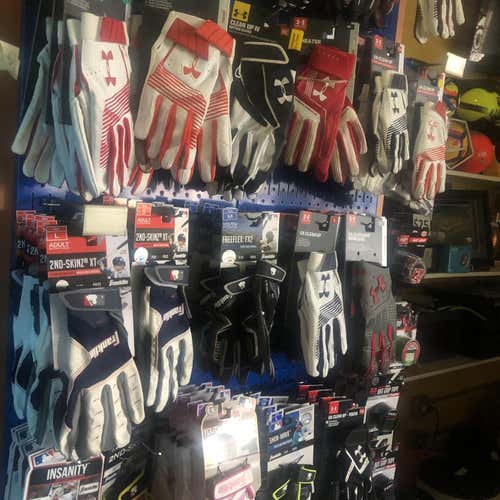 SAVE A "LOT" DEAL ONLY!  25 Pair New Nike /Under Armour/ Franklin Batting Gloves