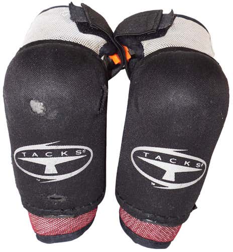 CCM 652 TACKS JUNIOR KIDS MEDIUM ELBOW GUARD HOCKEY PADS USED VINTAGE 4'6"-4'10"
