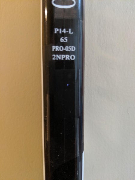 Bauer NEXUS 2N Pro Hockey Stick Lefty P14 65 flex Intermediate D1 Pro Stock