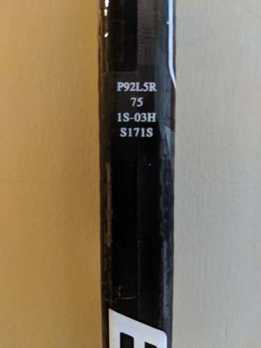 Bauer Supreme 1S Hockey Stick Righty P92 75 flex Intermediate D1 ProStock