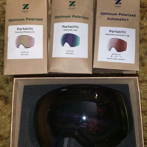 Brand New Zeal Portal Goggles With 5 Lenses