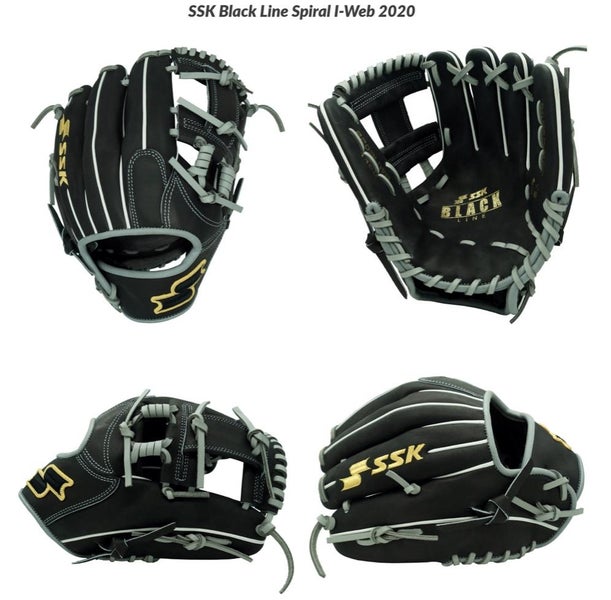 SSK S20WLIWR 11.5 White Line Baseball Glove Infield Spiral I Web