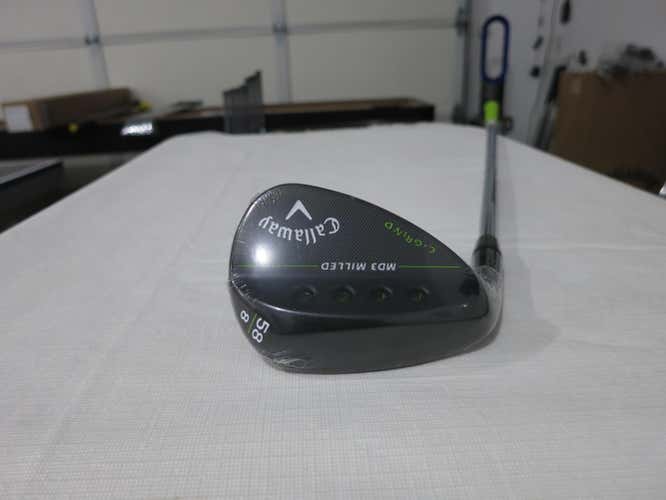 Callaway Mack Daddy 3 Milled Black Satin Lob Wedge MD3 - 58* - Steel - NEW - LH
