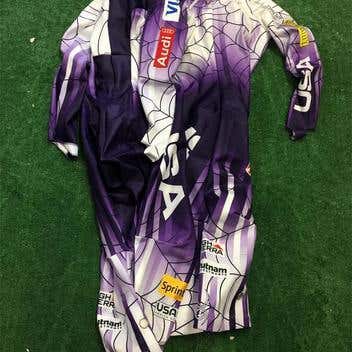 Spyder Team USA Ski Suit Women's Small/Medium Silver Zipper