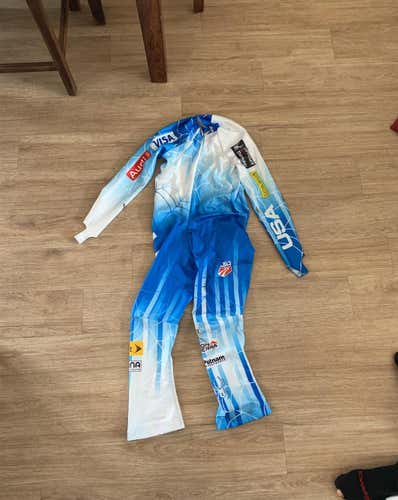 Custom Double-Zip Official US Ski Team DH Speed Suit