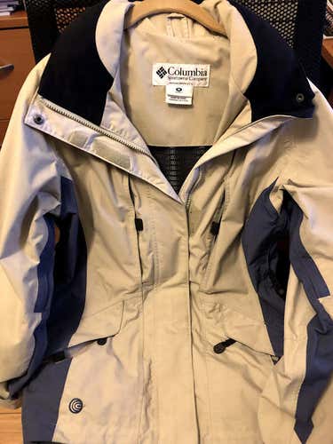 Women's Medium Columbia Omni-Shield Jacket, Colors: Tan, Medium Gray and Black